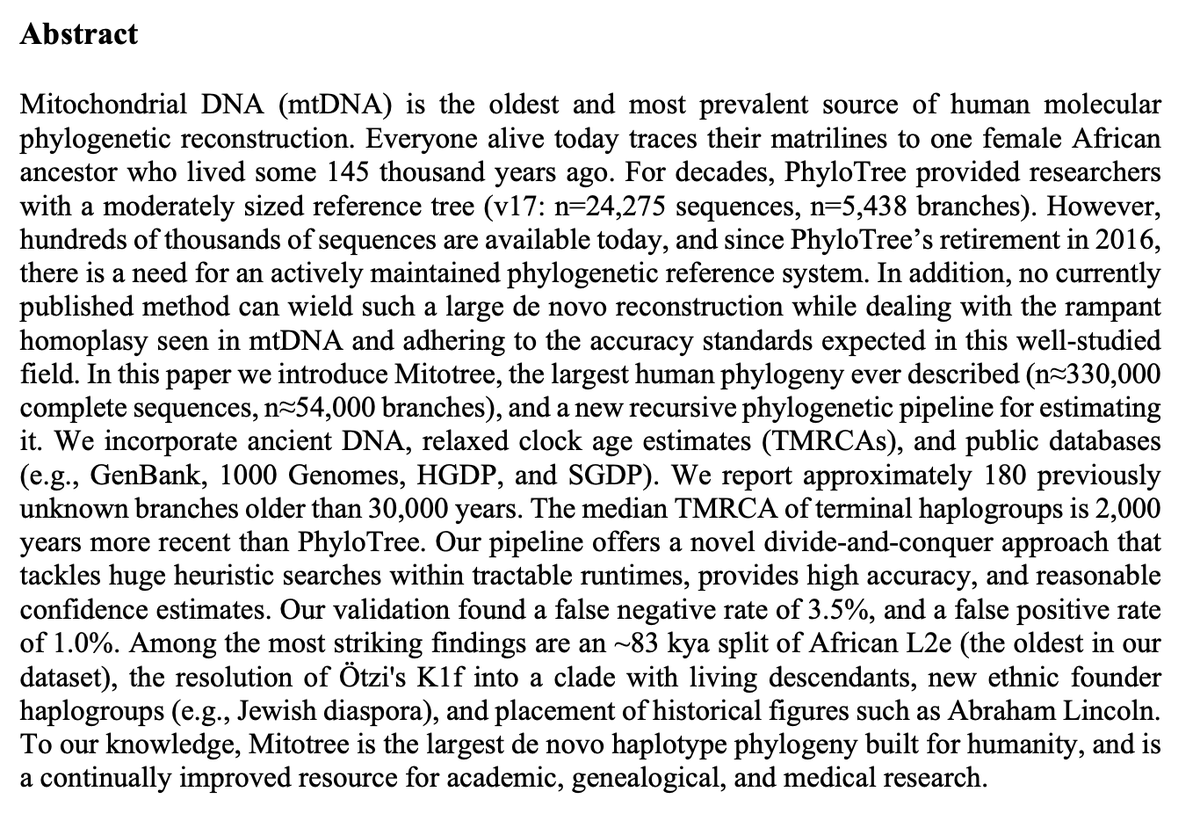 DanTabin's tweet photo. "Mitotree: The Universal Human Mitochondrial Reference Phylogeny"

Read it here: https://t.co/PIrv5hQZK4 https://t.co/GyJuCRNpxX
