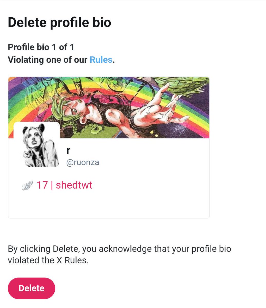 ruonza's tweet photo. Delete your bios guys https://t.co/KH494tMkxA