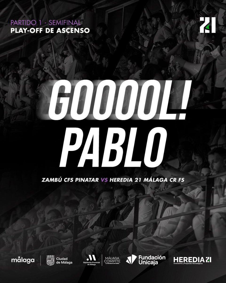 MalagaFS's tweet photo. ⏱️ 38' | ¡GOOOOOOL DE PABLO ORDÓÑEZ!

⚪ @CFS_Pinatar 6-5 Heredia 21 Málaga CR FS ⚫

📺 https://t.co/oQIR4dmG8x

Play-off de ascenso 🏆
#SegundaDivisiónFS #EresParteDelEquipo https://t.co/rqqj8K0em8