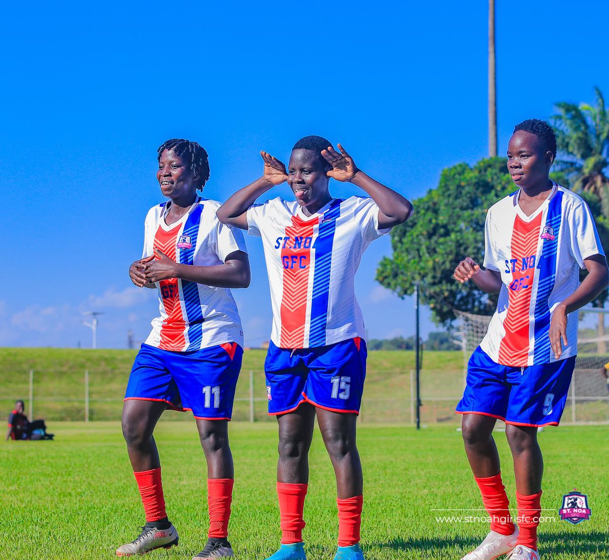 GfcNoa's tweet photo. When #TheBellesWithGoals promise a show , we put it on hope all our fans enjoyed the day with goals from  
⚽️⚽️Patricia Nayiga 
⚽️Ayugi Mary
⚽️Nabukeera Lillian

@StNoaSchools
@SCVillaJogoo
@Kamira_Asha
@FUFAWSL
#TheFemaleJogoos #enrollwithstnoaschools https://t.co/xbqy9u1Ion