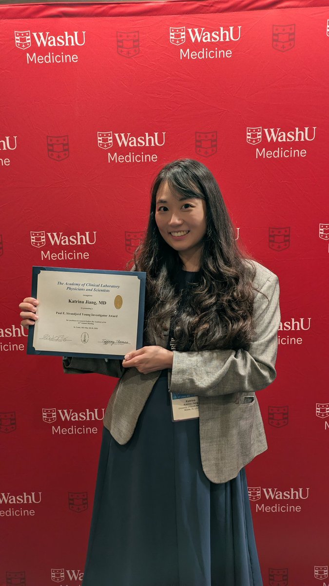 katreetree_'s tweet photo. Honored to win a Paul E. Strandjord Young Investigator Award at the ACLPS 61st Annual Meeting! I had a blast meeting everyone, and climbing and sliding in the St. Louis City Museum! Thank you so much to @ACLPS_  &amp; @washupathedu!

And thank you to my mentor @mohdbarouqa! 🅰️🅱️🅾️ https://t.co/LK1EgeH4Lg