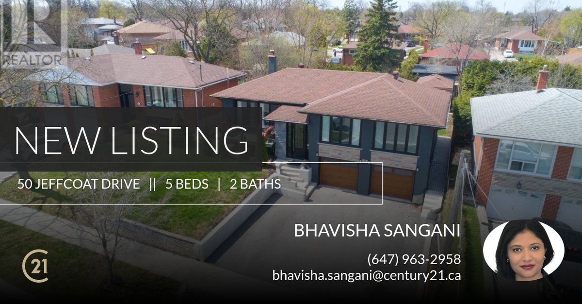 RealtorBhavisha's tweet photo. 📍 New Listing 📍 Take a look at this fantastic new property that just hit the market located at 50 Jeffcoat Drive in Toronto (west Humber-clairville). Reach out here or at (647) 963-2958 for more information!

Listed by Sukhjinder... https://t.co/cQxOX6Ql8N https://t.co/W17vNjyaMY