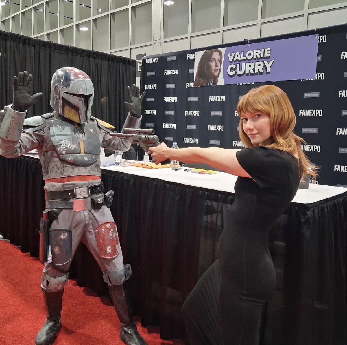 TheBoysOOCC's tweet photo. Valorie Curry and Cameron Crovetti at today’s Denver FanExpo. #TheBoys https://t.co/AssODPsFYV