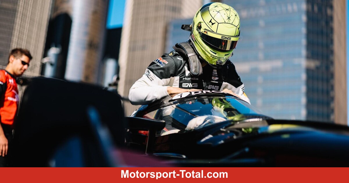 MST_USRacing's tweet photo. Nach Qualifying-Crash in Detroit: Das sagt Mick Schumacher #IndyCar !B https://t.co/4PYZIdoRDV https://t.co/7RQcNzsctw