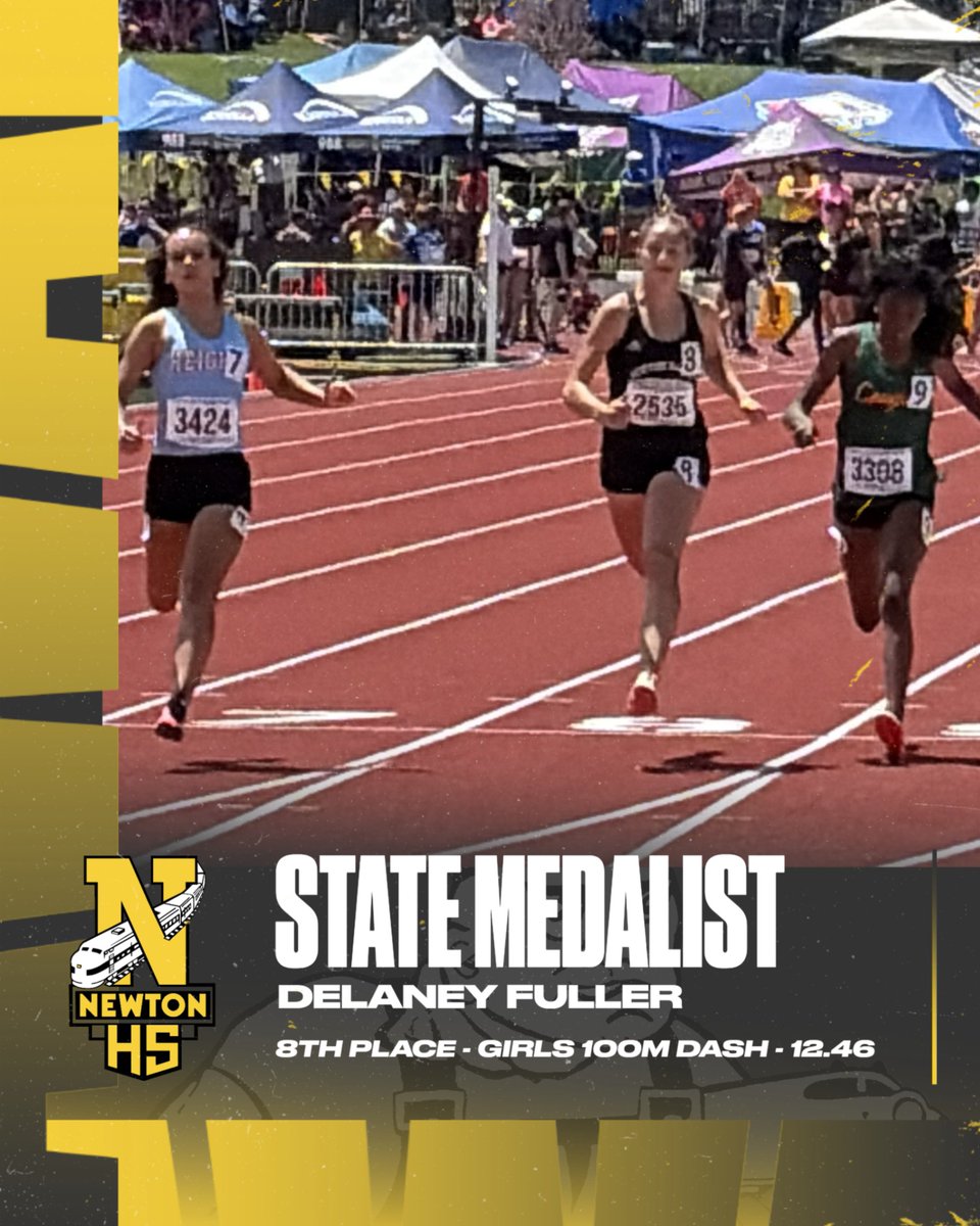 GoRailers's tweet photo. Congratulations to Delaney Fuller for earning an 8th place medal in the 100M Dash at the KSHSAA State Track &amp; Field Meet! #RailerNation #RailerPride #TheRailerWay https://t.co/Mv0HORiwcF