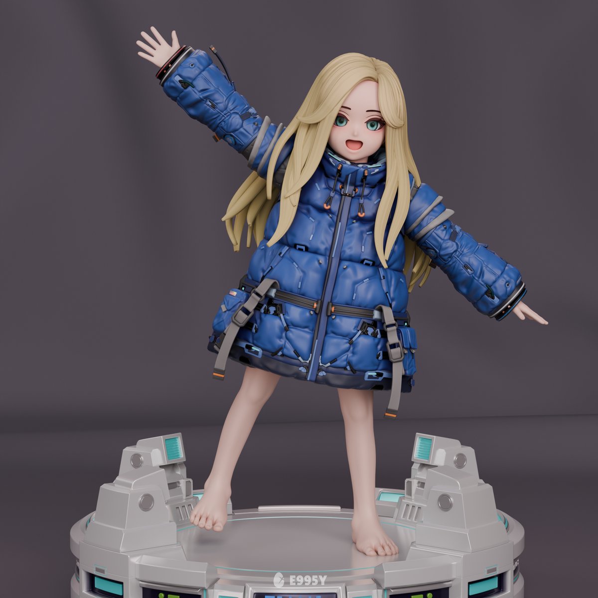e995y_eggsy's tweet photo. AI FanArt #PRAGMATA #Blender3D #3DArt https://t.co/JFY62EC3qQ
