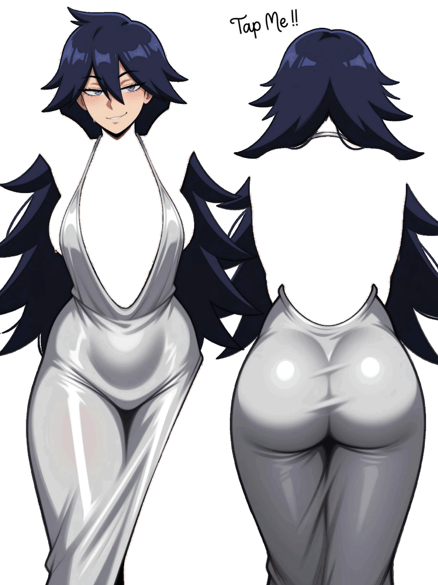 juwusus's tweet photo. Tap for Midnight !! 
silver halter dress
my hero academia https://t.co/ynr0NXXSDF