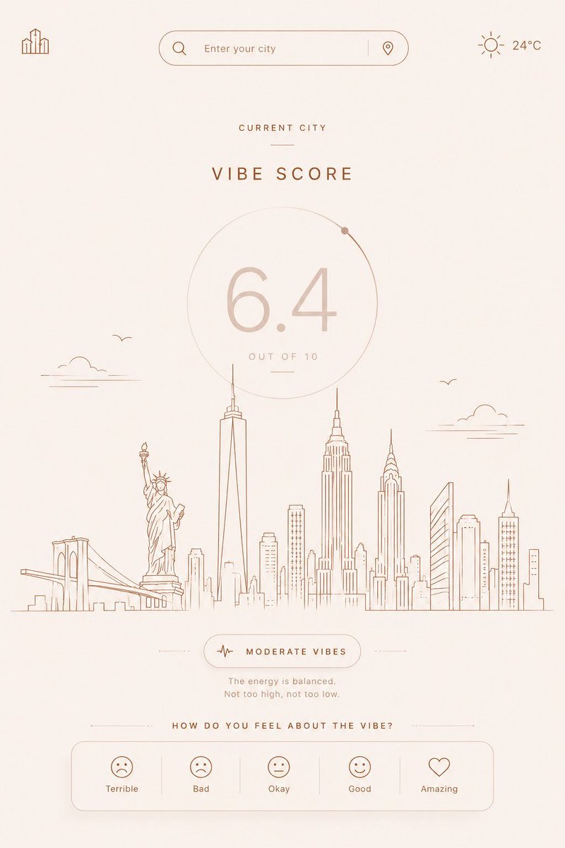 abhi_commit's tweet photo. @boardyai your city has a vibe. we’re scoring it.
real-time. one word. out of 10.
is your city alive or extinct? 👀
coming soon… https://t.co/j8747XjFU2