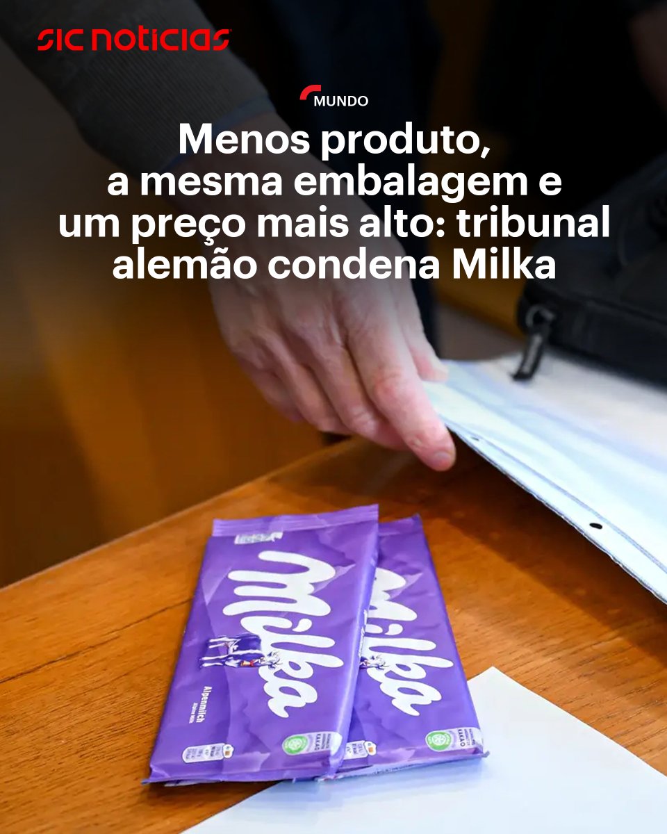 SICNoticias's tweet photo. A prática conhecida como reduflação voltou a estar no centro da polémica, desta vez com uma decisão judicial que pode ter impacto em toda a indústria alimentar europeia.

Saiba mais aqui: https://t.co/cvGVAThf5t

#milka #chocolate #alemanha #justica #news #sicnoticias https://t.co/2Kv6abuvA8