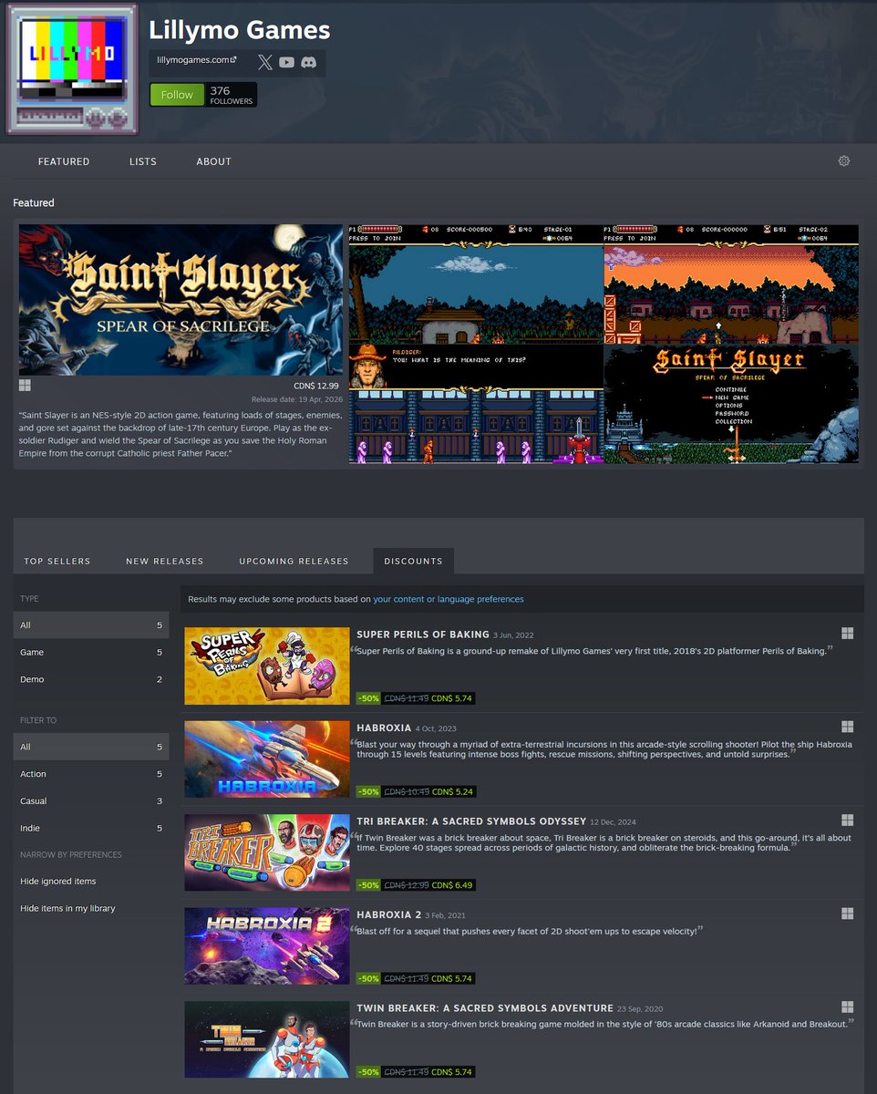 LillymoGames's tweet photo. Right now all of our older titles are on sale for 50% off on Steam. Check them out if you haven't yet and consider giving our Steam Developer Page a follow. We will be announcing new titles soon and you won't want to miss them! https://t.co/sthEUkbNbQ