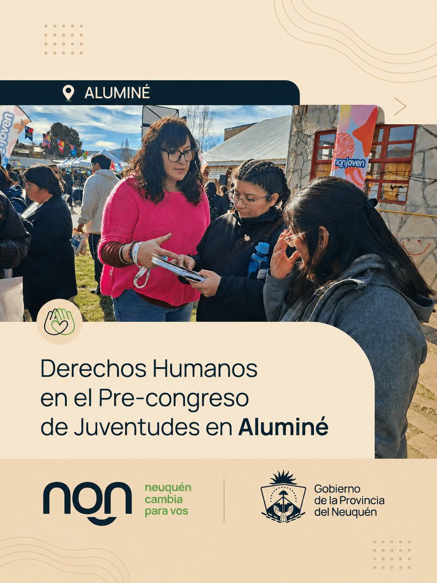 subseddhhnqn_'s tweet photo. Estuvimos en Aluminé del Pre-Congreso de Juventudes, promoviendo participación, derechos y construcción colectiva con mirada territorial. 

#NeuquenCambiaParaVos #MinisterioGobiernoMujeresyDDHH https://t.co/6kxnCfFv9q