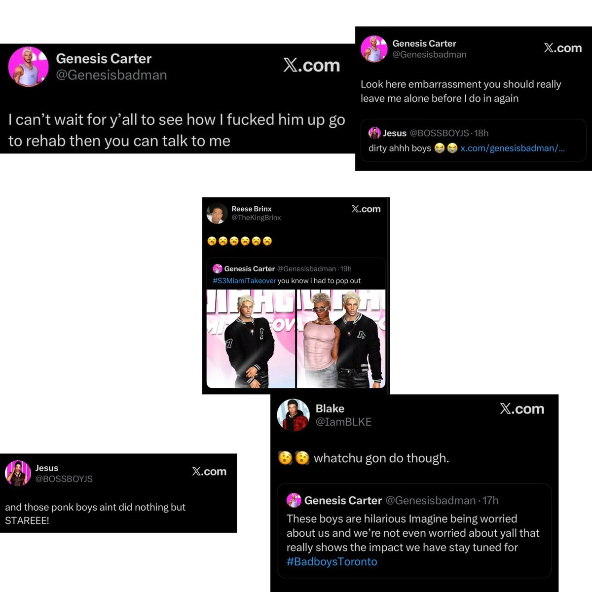 SimdustryTalk's tweet photo. #STTEA|⭐️ and we still not done, the pink carpet was also heated with #BBC2Toronto having some tension between these two groups and had some tweets about each other as well!! could these two groups went at it in the house 👀. tune into it only on @LightTelevison https://t.co/OjPt52XbCc