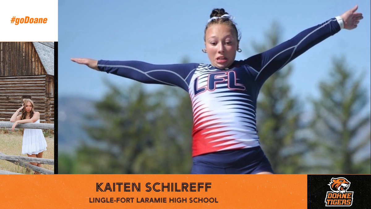 DoaneTrackXC's tweet photo. 🐯 🚨!! We are super excited to welcome Kaiten Schilreff from Lingle, Wyoming  to the Doane Family! Congrats on an amazing Senior year and can't wait until fall when you are in the Orange &amp; Black!!! @DoaneTrack @DoaneAthletics https://t.co/tkbVl07suF