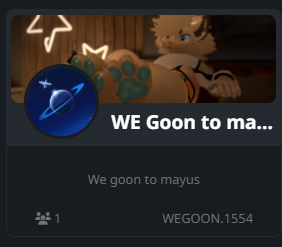 IGoonToMayus's tweet photo. lowk made a lil group for funsies https://t.co/t4BJGRMfRD