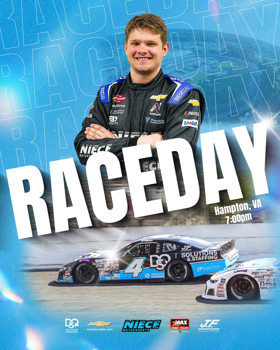 NieceMotorsport's tweet photo. Race Day at @LangleySpeedway ‼️

@Matthewgould_ is back behind the wheel of the No. 4 LMSC with the @CARSTour tonight! 

Green flag drops at 7pm ET on @FloRacing 

#PressTheAttack | #TeamChevy https://t.co/RcZKjYsQ0N