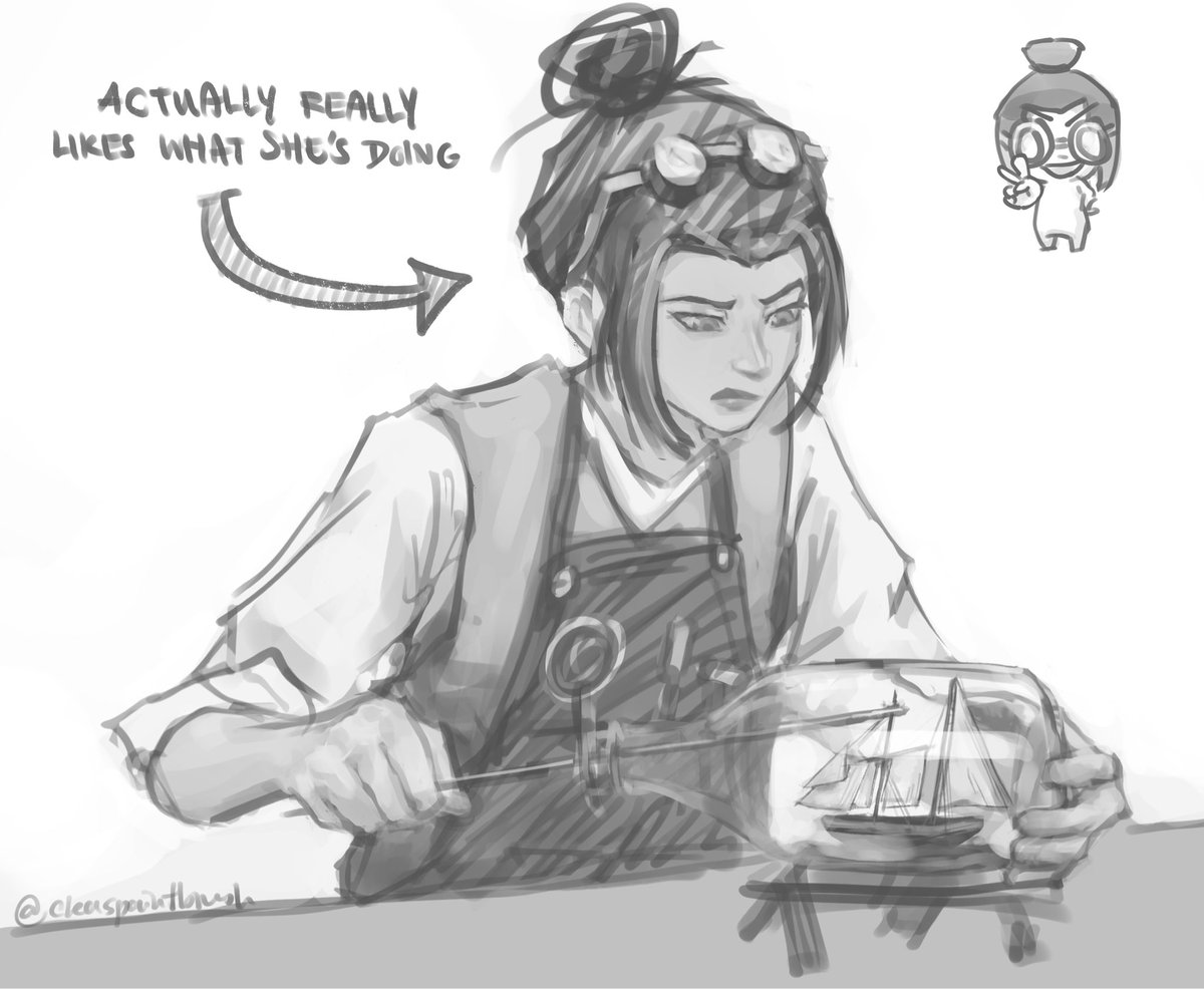 cleaspaintbrush's tweet photo. cantankerous modern azula who loves building ships! 🚢

from the fic: My Virtual Girlfriend by ItspronouncedJulia (https://t.co/Paif6KJEEF) i am very fond of this work

#azula #atla https://t.co/r8zBpl5Mnr