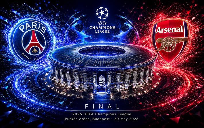 MUNAFOREX_'s tweet photo. 🏆 ONE MATCH. ONE TROPHY. ONE CHAMPION. 🏆

🔵 PSG vs Arsenal 🔴

90 minutes away from European glory. Who lifts the UEFA Champions League trophy in Budapest? 👀🔥

DROP YOUR WINNER BELOW 👇

#sportspitch #UCLFinal #ChampionsLeague #PSG #Arsenal #Football #Soccer #UEFAFinal https://t.co/dh5BOC0GRa