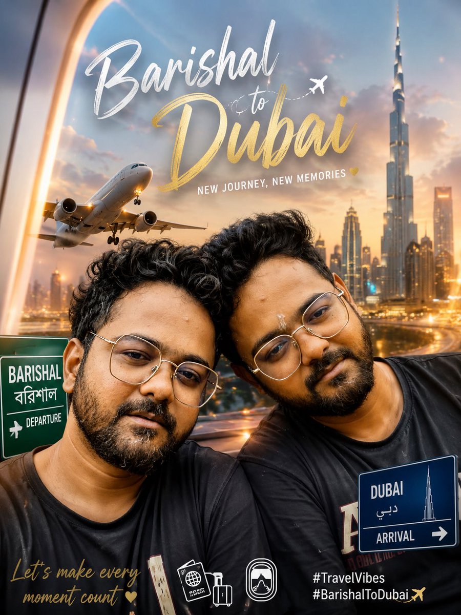 BarishalToDubai's tweet photo. đ Barishal To Dubai âī¸đ§đŠđĻđĒ
From the beautiful city of Barishal to the vibrant life of Dubai, every step is a story of dreams, hard work, and determination.
#BarishalToDubai #DubaiLife #UAE #Bangladesh #ProbashiLife #TravelVlog #TravelBlogger #DubaiVibes #ExpatLife #post https://t.co/LH2xoGPpBE
