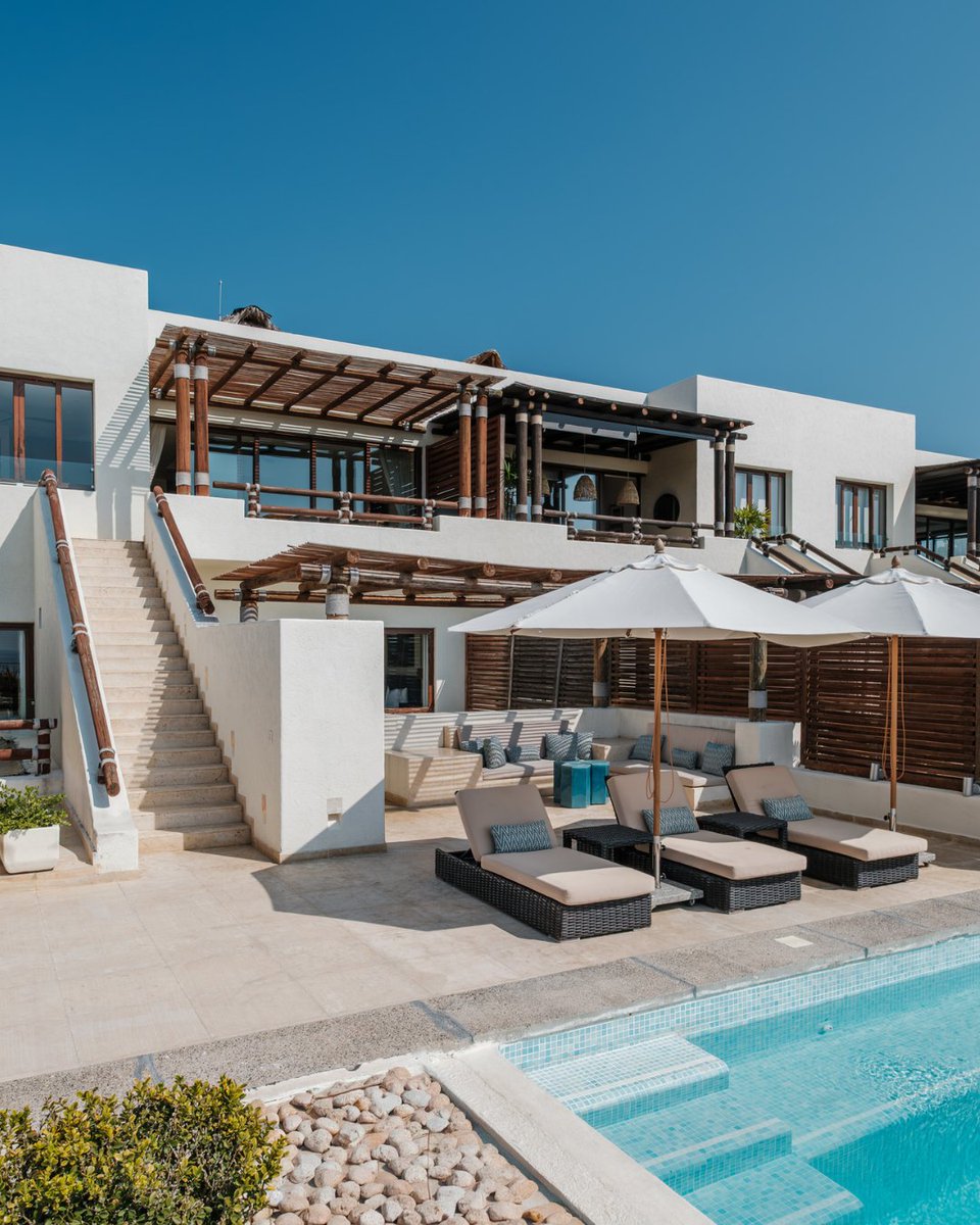 inspirato's tweet photo. Three homes. One unforgettable summer escape. Nestled within Los Veneros Resort in Punta de Mita, Las Brisas, Casa Tierra, and Casa Emilia offer the best of beachfront living. Private plunge pools, breakfast prepared by your housekeeper each morning, and effortless access to the resort's pools, spa, and dining experiences. The hardest part? Choosing which terrace to watch the sunset from.

Tour each unique stay at https://t.co/flUeaBPsN4