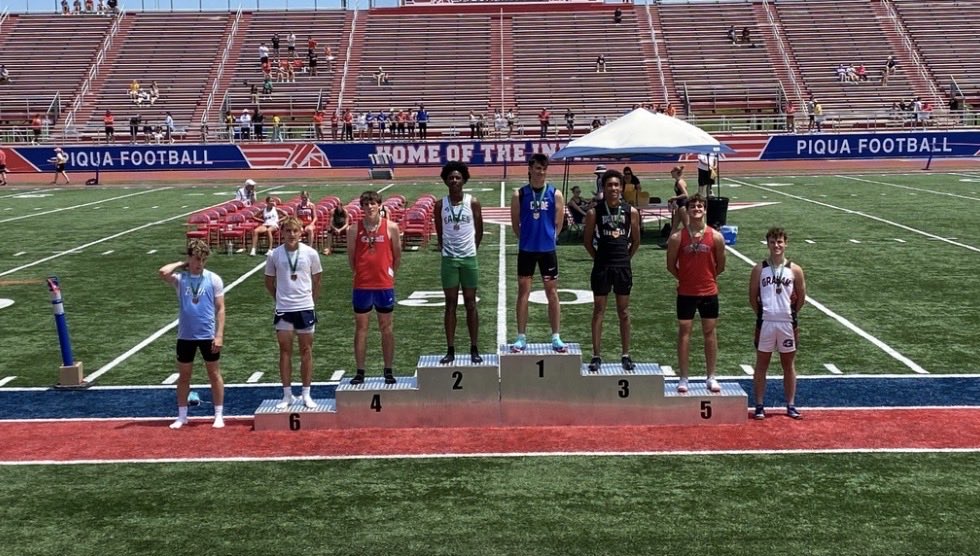 RBTrackField's tweet photo. Congratulations Rhys!!! 3rd place finish in the 300mH with a time of 38.59 and State Bound! #HailSpartans https://t.co/1CJvSOphe7