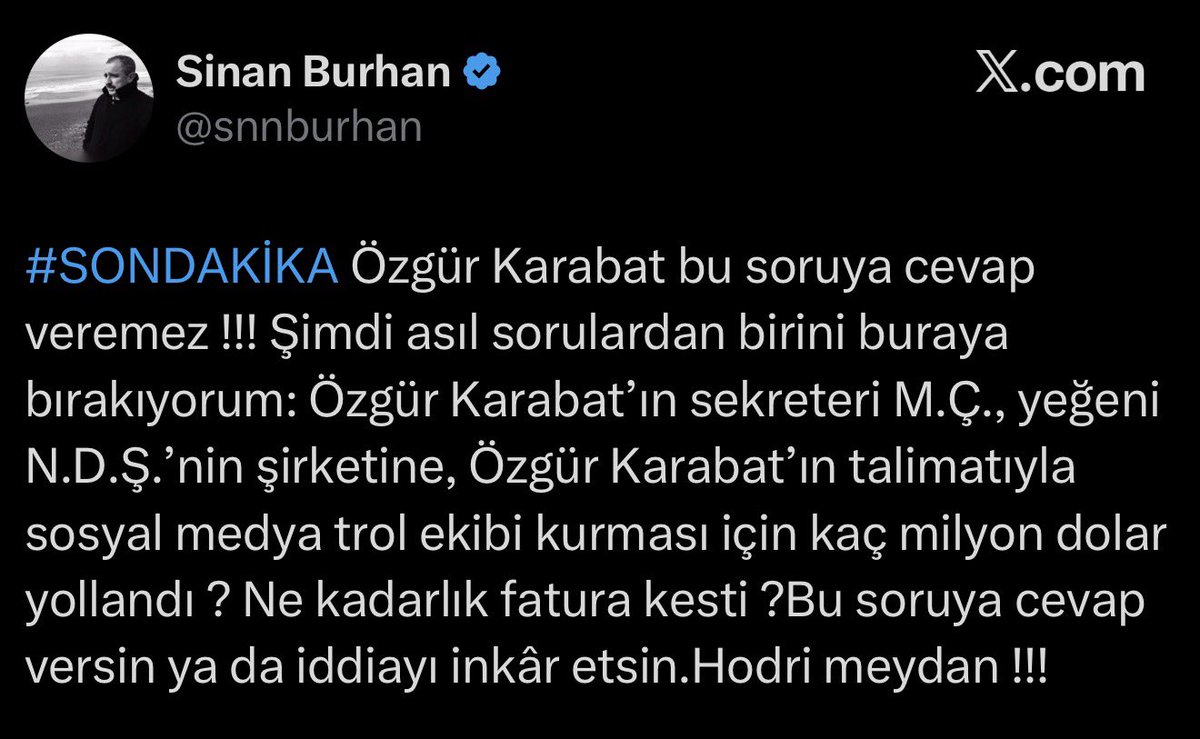 Özgür KARABAT tweet media