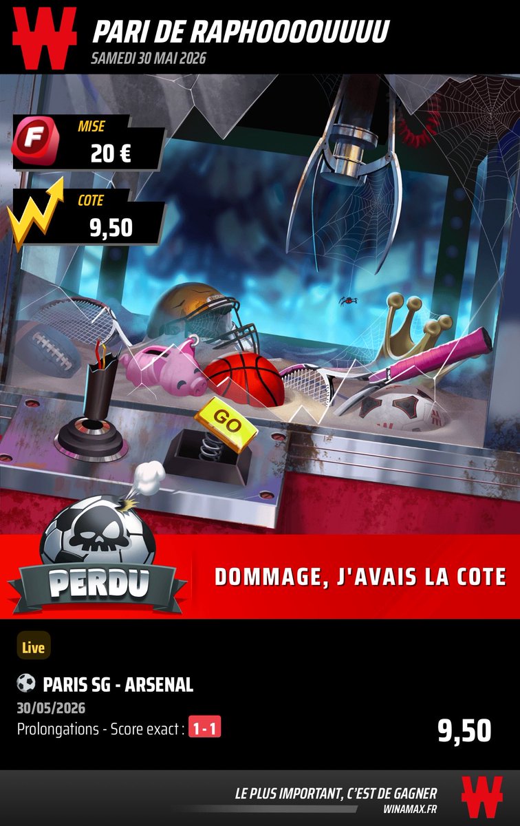 ___satoo___'s tweet photo. @WinamaxSport Possible de corriger ça svp ✌🏻 https://t.co/XVDvjLaSGP