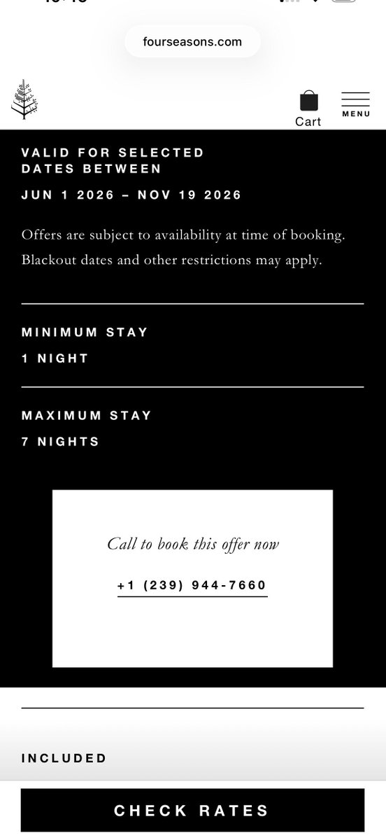 EarthOne2024's tweet photo. @FourSeasons you offer a Florida resident discount to the brand new Naples Beach Club - see photo. But when you call that number they no nothing about this offer. AND the prices quoted by your phone rep doesn’t match the lower prices online. I’d expect more from u. https://t.co/8zZUSXdWvS