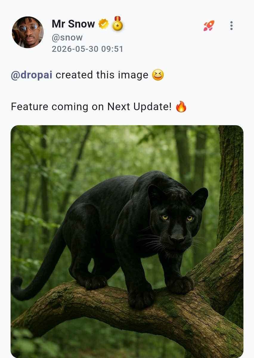 mineh_4714's tweet photo. 🔥🤖 Coming in the next update...
DropAI is just getting started. 👀💧
The future is closer than you think. 🚀
#DropAI #DropSocial
Join https://t.co/1x4qiZTrMU today
Code: mineh https://t.co/jZ22x0H7Dq