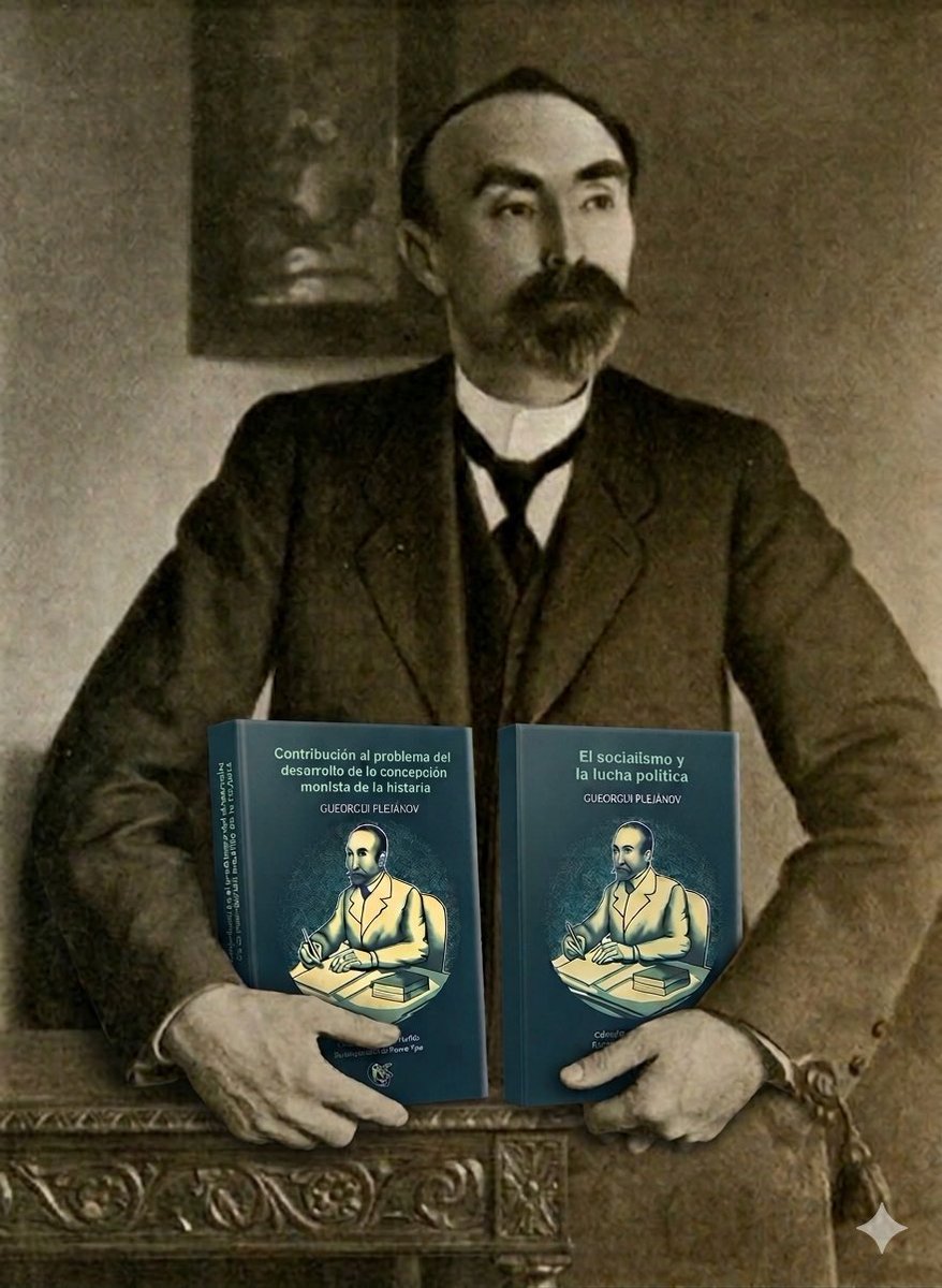 Ed_Estentor's tweet photo. Un día como hoy falleció Gueorgui V. Plejánov, padre del marxismo ruso. Su obra desmontó el economicismo vulgar.
👉 “Contribución al problema del desarrollo de la concepción monista de la historia” + “El socialismo y la lucha política”

#Plejánov #MarxismoCrítico https://t.co/oC9GSnWrlG