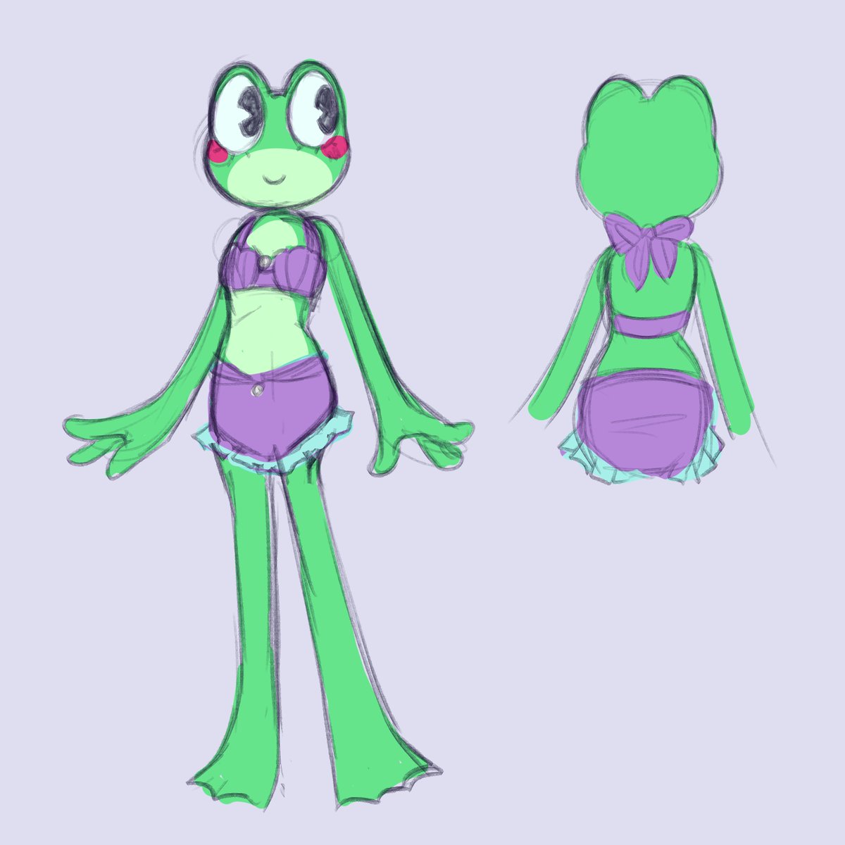 fumiunu's tweet photo. i thought she'd look cute in something inspired by the little mermaid https://t.co/JTNfZ5loKd