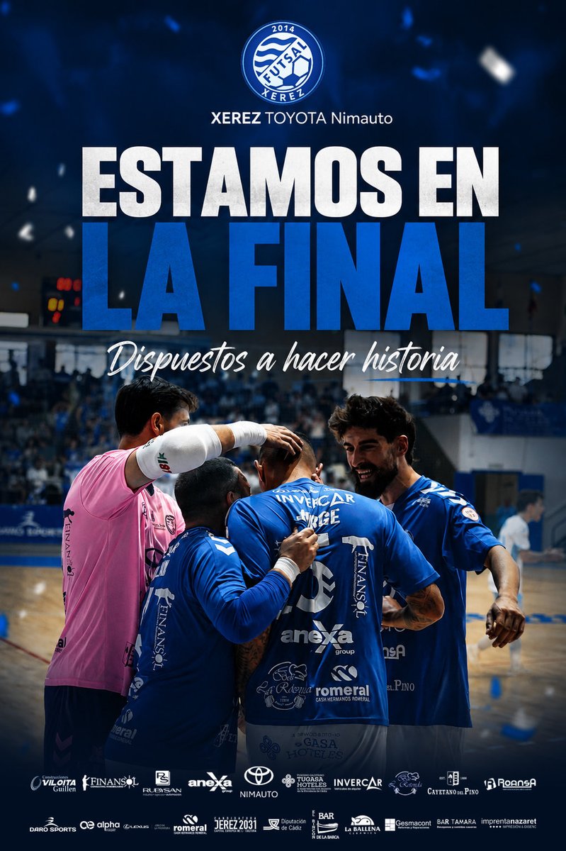 XerezDFC_Futsal's tweet photo. Lo podemos decir bien fuerte:

ESTAMOS EN LA FINAL💪🏻

Ha sido duro, pero pasamos una ronda más y lucharemos en la tercera y última ronda por ascender a Segunda División!!

Gran partido, enorme rival lauburuke!!!

Vamos azules!!
Vamos batallón!!
Es el monte de HACER HISTORIA 🫶🏻 https://t.co/20a5qSs5Uw