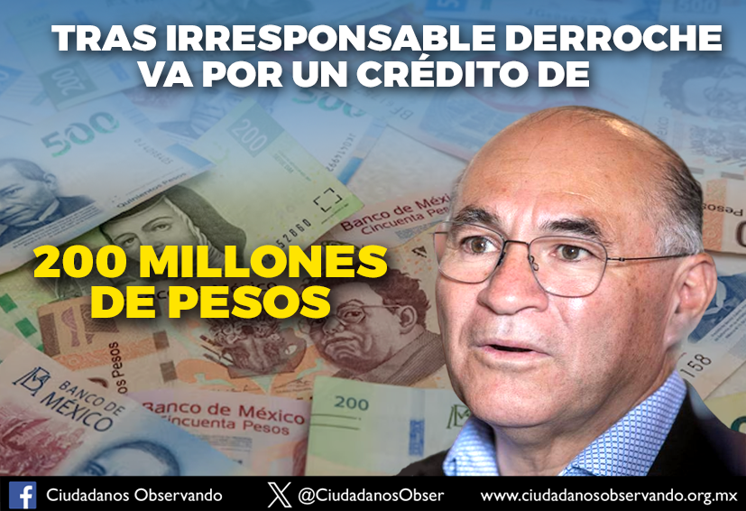 CiudadanosObser's tweet photo. Tras irresponsable derroche del @SLPMunicipio ahora van por crédito de 200 millones de pesos. #BastaDeAbusos
https://t.co/GQcFcqzKsN https://t.co/oVe3mwZ6S5