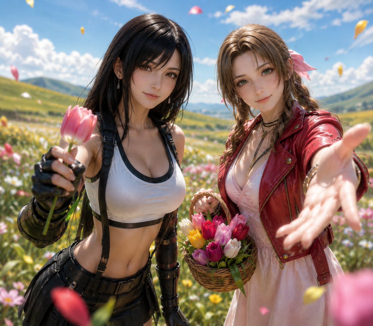 tuqu_AI's tweet photo. #TifaLockhart #AerithGainsborough #FF7 #FF7Rebirth #FinalFantasyVII #TifaAndAerith #AerTi #GameToReal #AnimeToReal #AIArt https://t.co/Iv8rabI3Bu