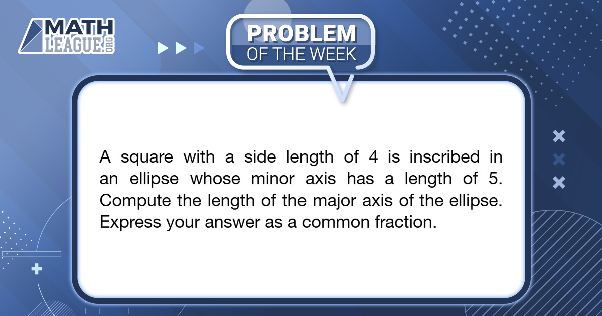 mathleague's tweet photo. Here is our #highschool #mathproblemoftheweek for May 31. Please give the problem a try: submit your answer at https://t.co/2OVweKKh56, and you could win a #prize!

Check back in a few days to see a video explanation of this problem. #mathcompetition #math #mathleague https://t.co/xPnWr7wMne