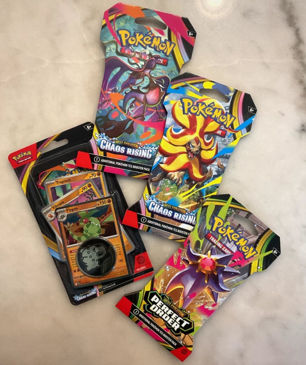 TheRealJStorm's tweet photo. New bundles now available on Ebay!
https://t.co/iJcGYBpXSF 

#perfectorder #megaevolution #pokemon #chaosrising #pokemontcg https://t.co/uChHkhs3Ni