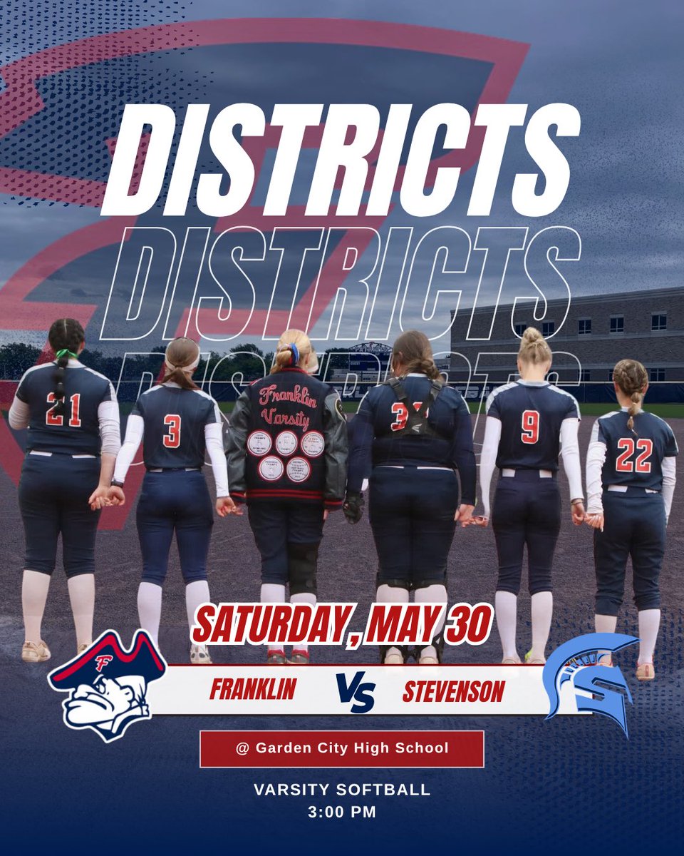 FHSPatriotsSB's tweet photo. Join the Patriots this afternoon as they face Stevenson in the District Championship. Game will begin at 3 pm. Tickets to today’s game can be purchased here: https://t.co/JKDyiS1cJ2

Be there and be LOUD. 

#FranklinMADE https://t.co/k6zRzNHWBS