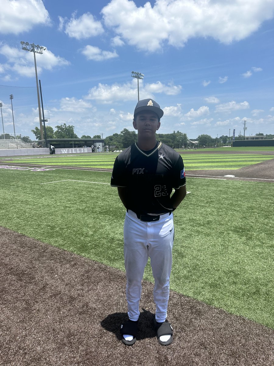 FiveToolTexas's tweet photo. F: @PTxReserves2029 8, Texas Brigade 2029 2
PoG: Cooper Price 5.1 IP, 0H, 0R, 2 BB, 4K
Hitter: @derek_da7 2-3, 2 RBI https://t.co/d7WXrbWibR