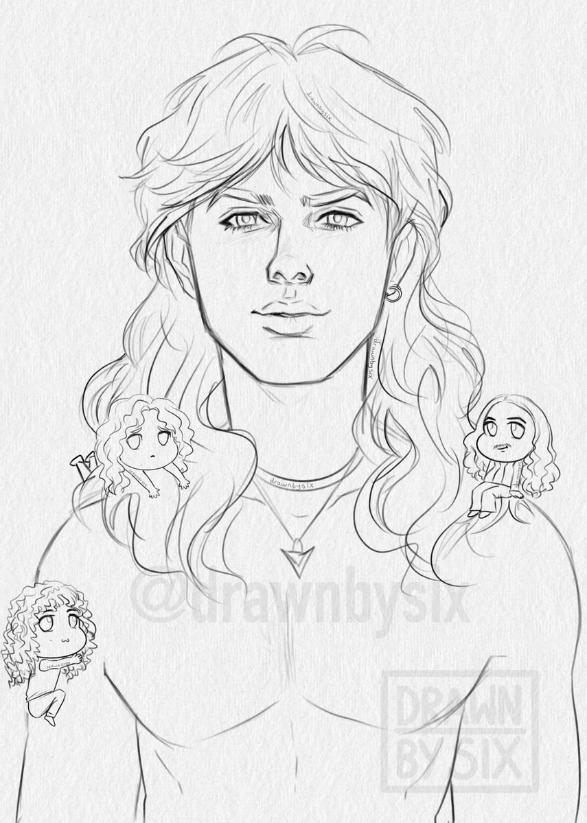 drawnbysix's tweet photo. Lars close up and lineart https://t.co/bKbECthhe8