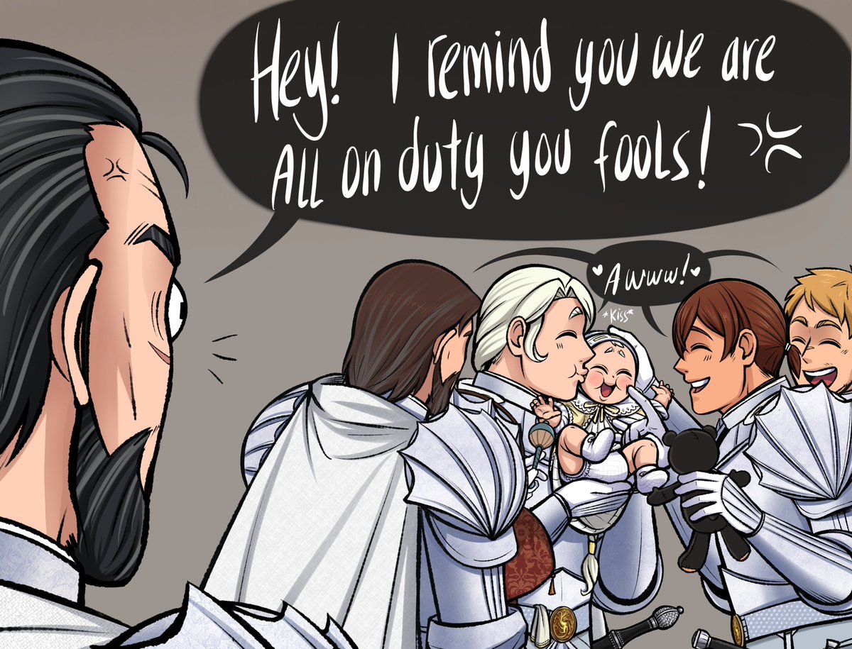 Ackerbangbang's tweet photo. Ok that situation is too funny and cute I had to draw it 😂❤️👌 #AKOTSK #AKnightOfTheSevenKingdoms #AKOTSKfanart https://t.co/exrzmNIu4X