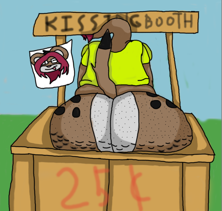 Rustelox's tweet photo. What a bad idea, who would ever want to kiss a butt? I doubt she even has a permit smh. https://t.co/R2aEqBXCpU