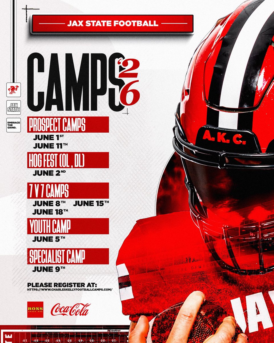 JaxStateFB's tweet photo. Your sign to register 📝👀

Link in Bio! 

#EmbraceTheGrind | #AKC https://t.co/gtH56uuNll