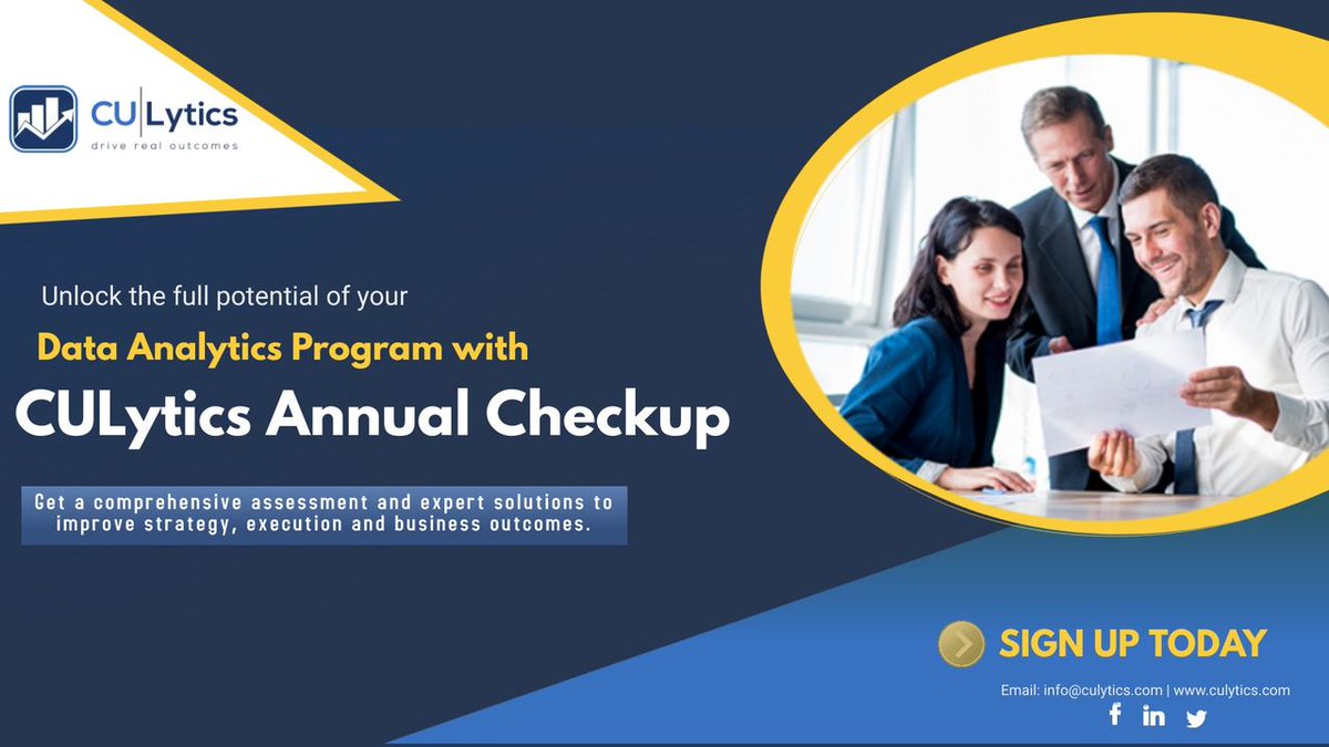 culytics's tweet photo. Move beyond reactive reporting. The CULytics Annual Checkup helps credit unions identify inefficiencies, benchmark data maturity, and uncover opportunities for stronger outcomes. 📈 https://t.co/QFJ4WHH5xL  #creditunions https://t.co/18PB2UWdD7