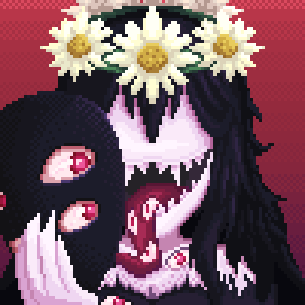 TheNarehate's tweet photo. I haven’t been drawing much lately, but yesterday I lost track of time drawing this icon for a friend. I think it turned out pretty well, and I really liked the color tones I used.

#pixelart https://t.co/EG2swkXJNU