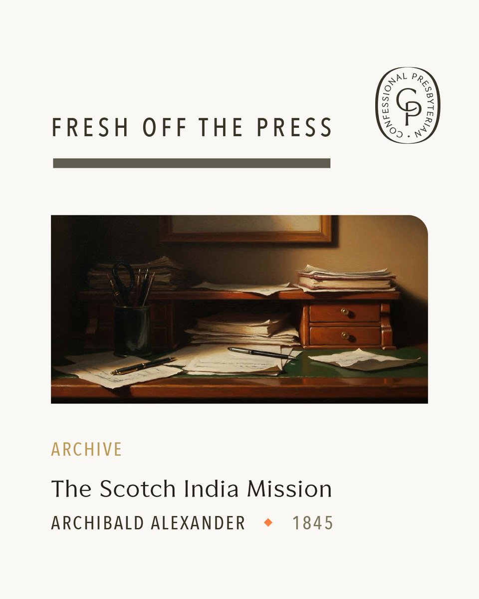 GPTSeminary's tweet photo. Fresh off the press! 

Archibald Alexander highlights Alexander Duff’s pioneering mission strategy in India, emphasizing the use of English education and Scripture to reach Hindu society’s educated classes. The article recounts Duff’s perseverance through shipwrecks, hardship, and opposition, while presenting his school in Calcutta as a model of thoughtful, patient evangelism that combined intellectual training, biblical instruction, and confidence in the transforming power of the gospel.

Read more at https://t.co/e4uVubPkUL