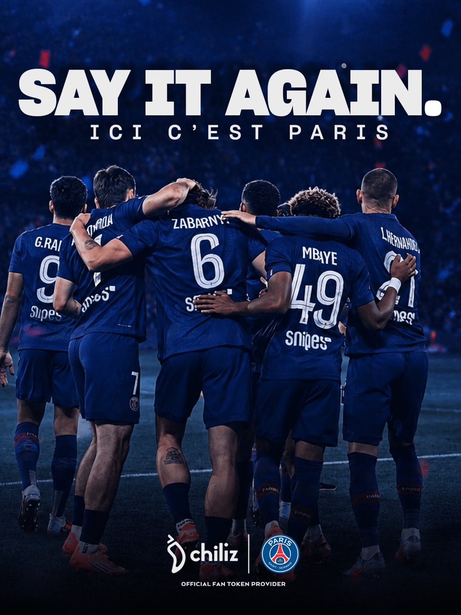 socios's tweet photo. 𝐒𝐀𝐘 𝐈𝐓 𝐀𝐆𝐀𝐈𝐍. 🔴🔵

Back-to-back European Champions.

Congratulations, @PSG_inside. 👏 https://t.co/r3ZS9Vtz2W