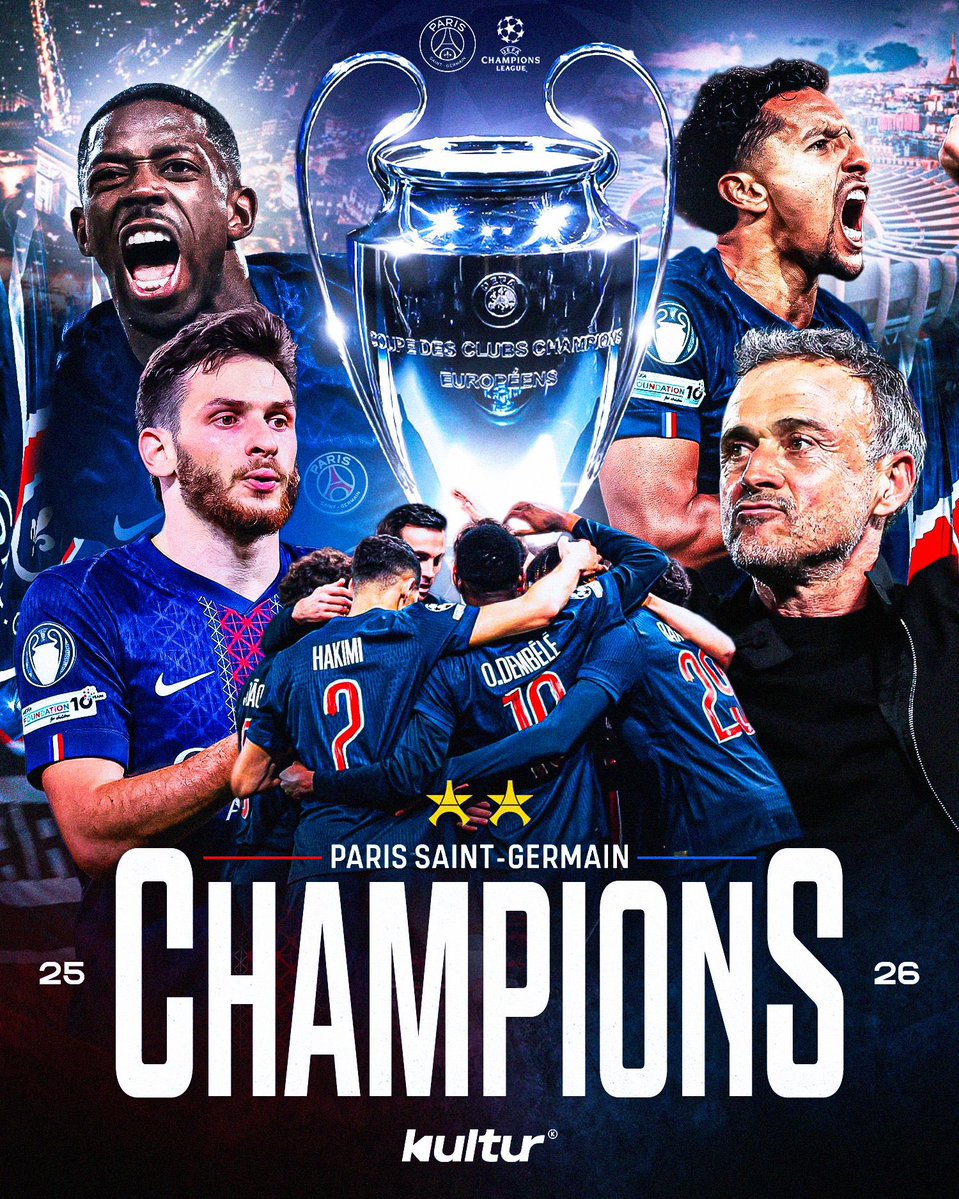 Kulturlesite_'s tweet photo. 🚨🤩 C’EST HISTORIQUE 

LE PARIS SAINT GERMAIN REMPORTE SA DEUXIÈME CHAMPIONS LEAGUE FACE À ARSENAL APRÈS UNE SÉANCE DE TIRS AUX BUTS !!

LE BACK TO BACK❤️💙 https://t.co/bc9sa56Zze