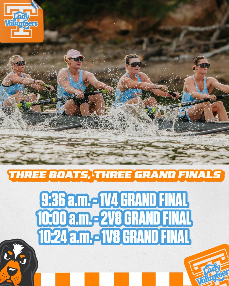Vol_Rowing's tweet photo. Three boats. Three Grand Finals

The stage is set for Sunday at Lake Lanier Olympic Park.

#GBO🍊 https://t.co/30mjER6YTd