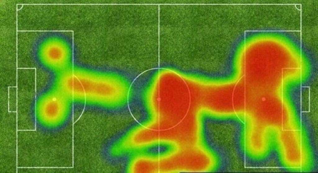 mashtroy's tweet photo. PSG vs Arsenal heat map.

#PSGARS https://t.co/U5dDkQ6K0w