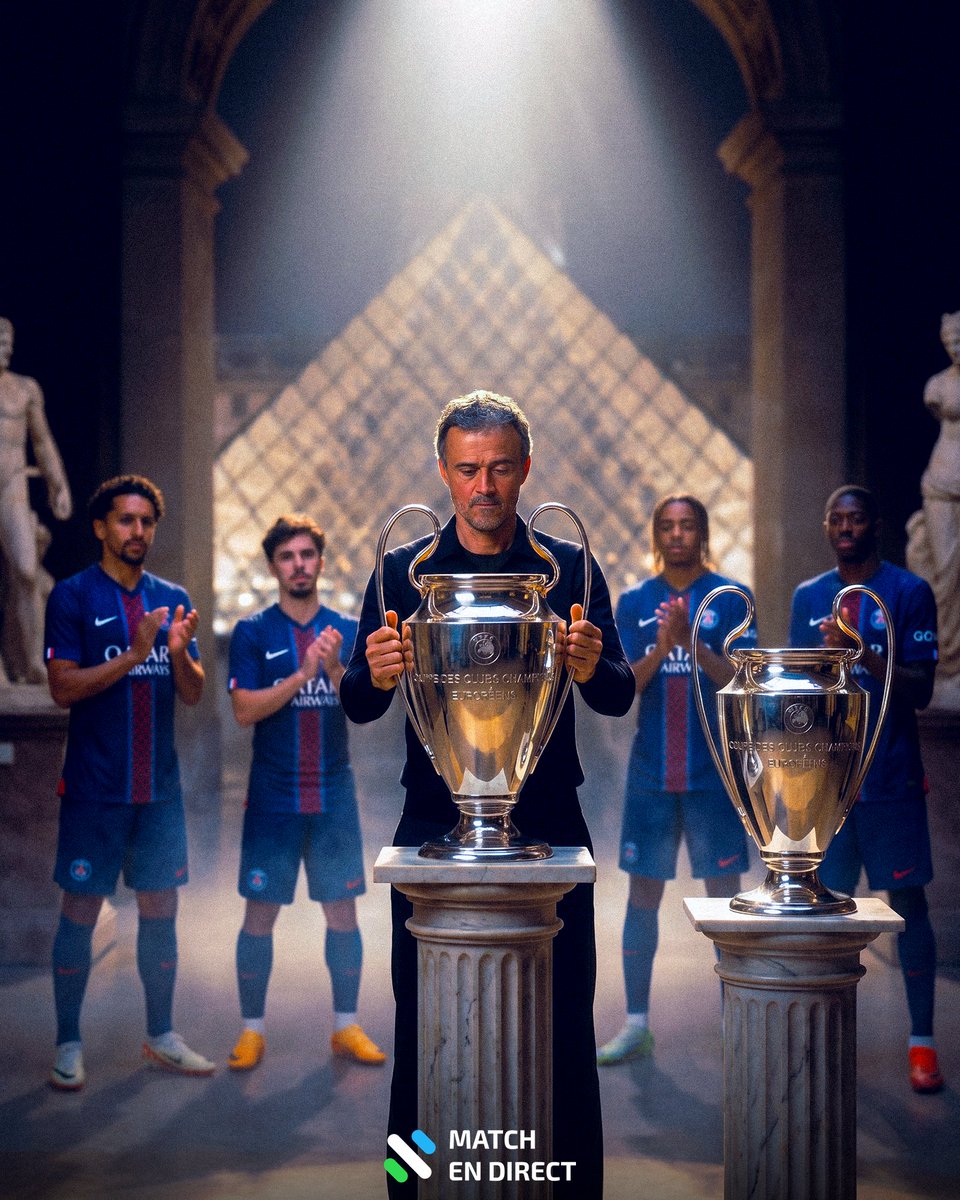 MatchEnDirectFr's tweet photo. 👑 Le PSG reste sur le toit de l’Europe avec un nouveau sacre en Ligue des champions ! https://t.co/WYyCHhYgj1