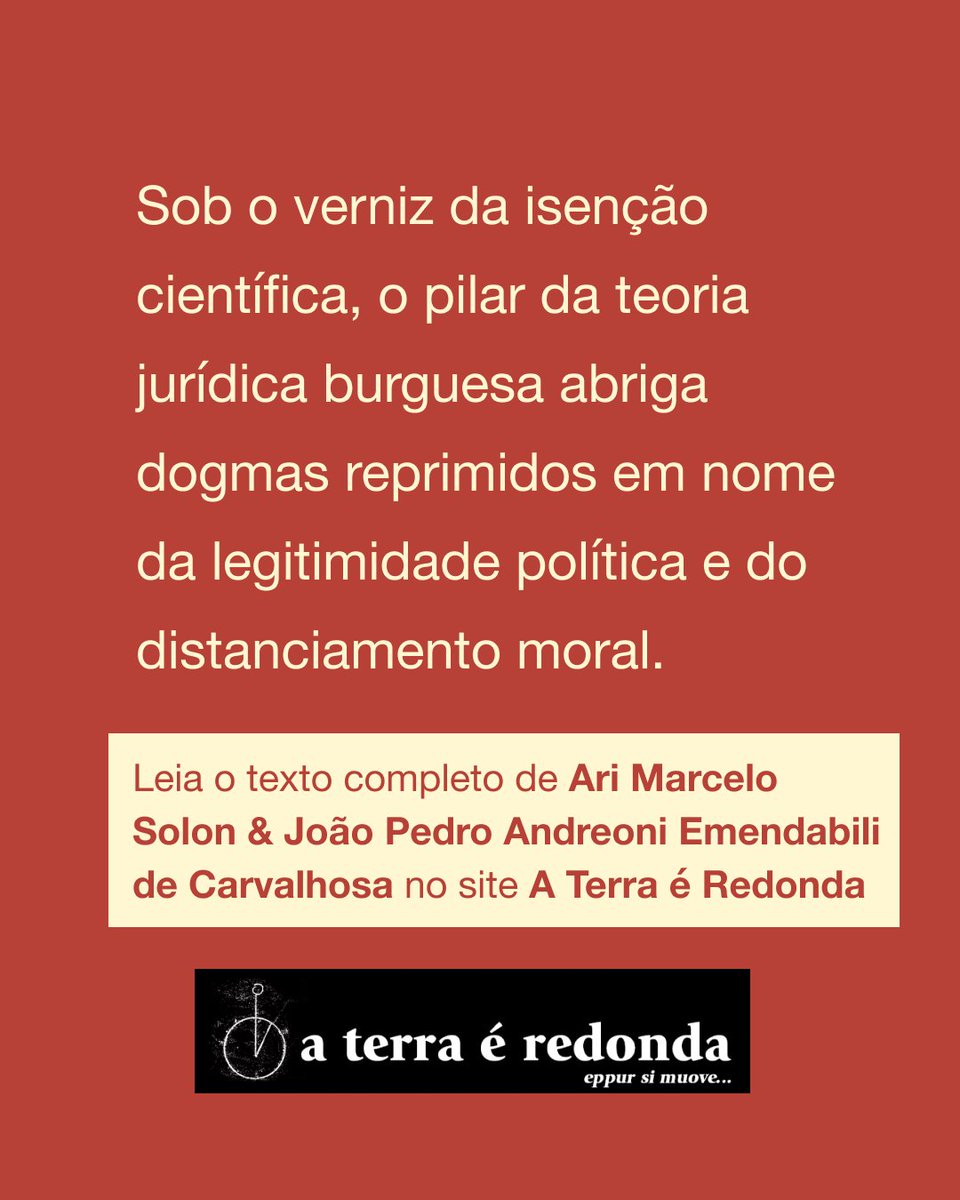 Aterraredonda1's tweet photo. Hans Kelsen marxista?
Por Ari Marcelo Solon &amp; João Pedro Andreoni Emendabili de Carvalhosa

https://t.co/ShLhdirpwH

#aterraéredonda #AriMarceloSolon #JoãoPedroAndreoniEmendabiliDeCarvalhosa https://t.co/2zyS3tUgQR